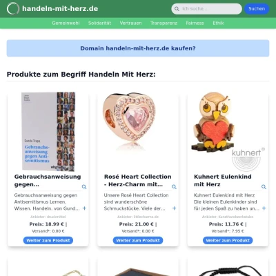 Screenshot handeln-mit-herz.de