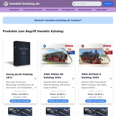 Screenshot handels-katalog.de