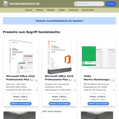 Screenshot handelskette24.de