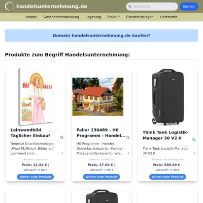 Screenshot handelsunternehmung.de