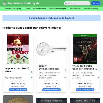Screenshot handelsverbindung.de