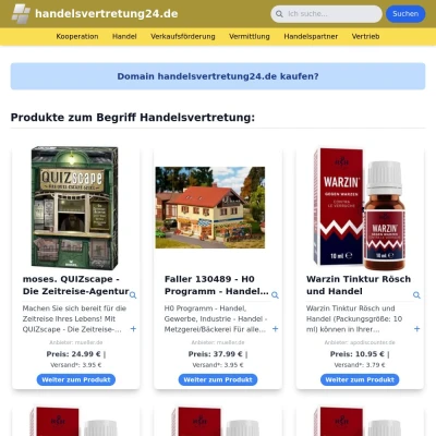 Screenshot handelsvertretung24.de