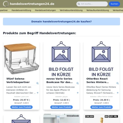 Screenshot handelsvertretungen24.de