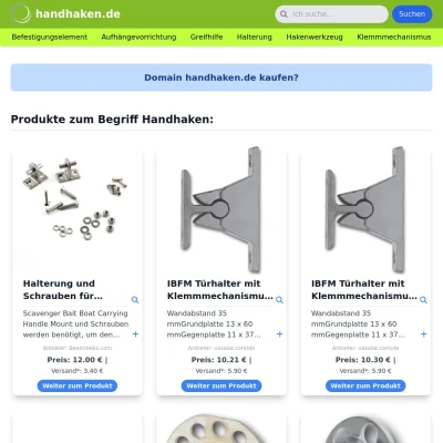 Screenshot handhaken.de