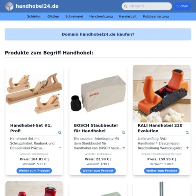 Screenshot handhobel24.de