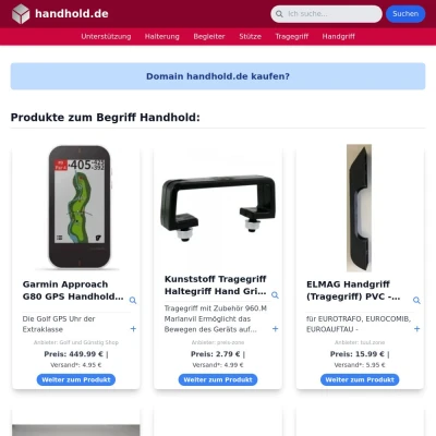 Screenshot handhold.de