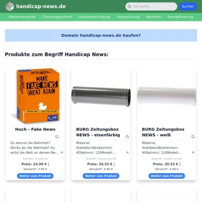 Screenshot handicap-news.de
