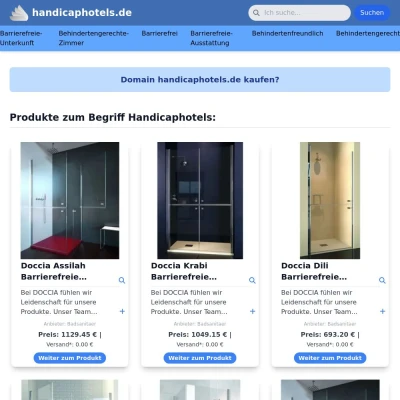 Screenshot handicaphotels.de