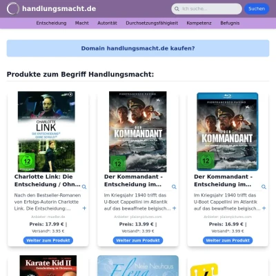 Screenshot handlungsmacht.de