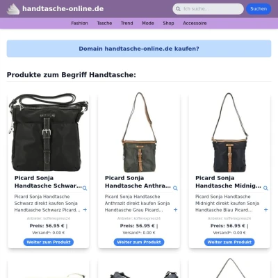 Screenshot handtasche-online.de