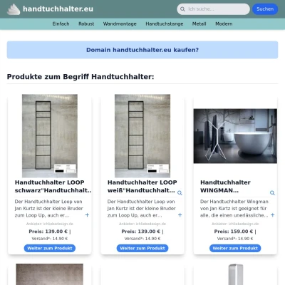 Screenshot handtuchhalter.eu