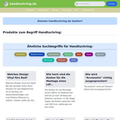 Screenshot handtuchring.de