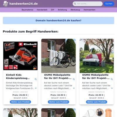 Screenshot handwerken24.de