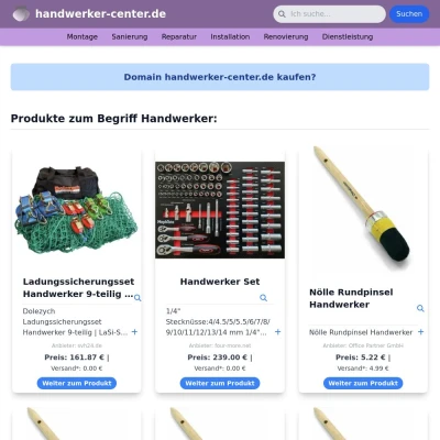 Screenshot handwerker-center.de