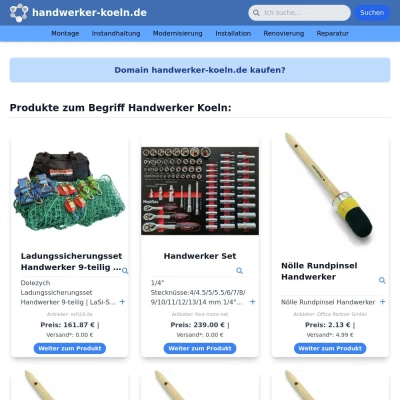 Screenshot handwerker-koeln.de