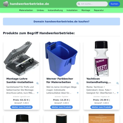 Screenshot handwerkerbetriebe.de