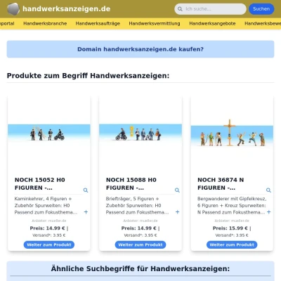 Screenshot handwerksanzeigen.de