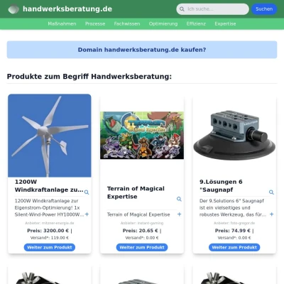 Screenshot handwerksberatung.de