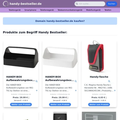 Screenshot handy-bestseller.de