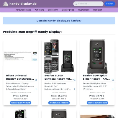 Screenshot handy-display.de