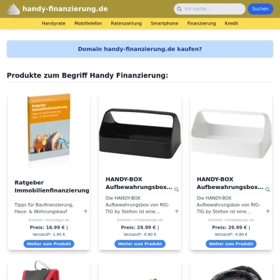 Screenshot handy-finanzierung.de