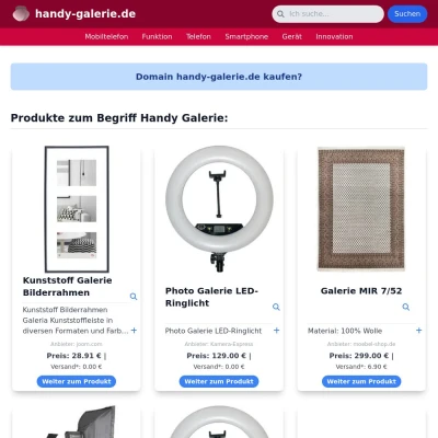 Screenshot handy-galerie.de