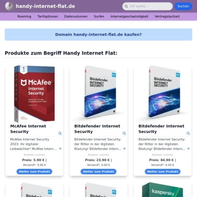 Screenshot handy-internet-flat.de