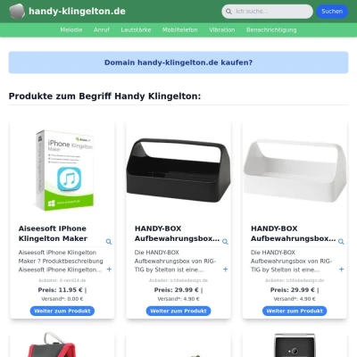 Screenshot handy-klingelton.de