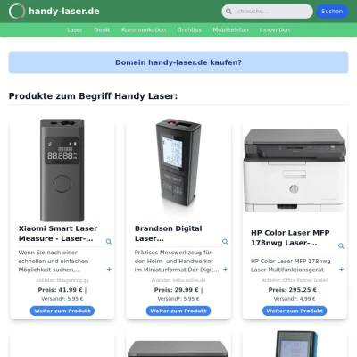 Screenshot handy-laser.de