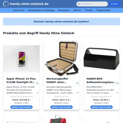 Screenshot handy-ohne-simlock.de