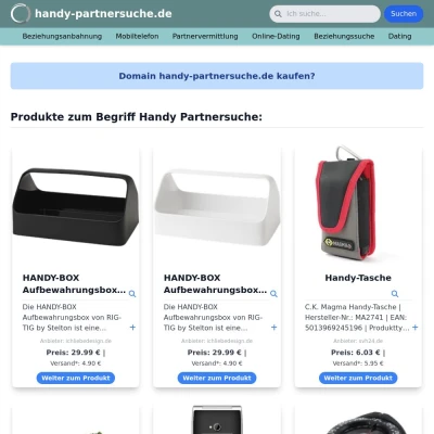 Screenshot handy-partnersuche.de
