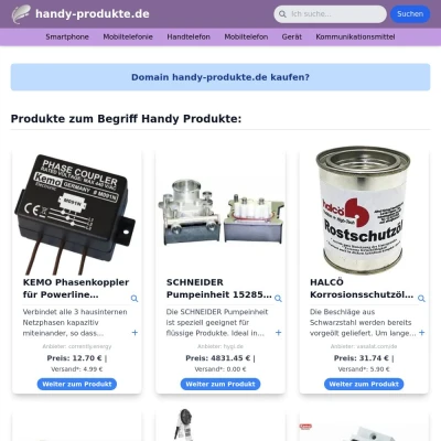 Screenshot handy-produkte.de