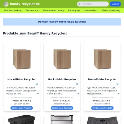 Screenshot handy-recycler.de