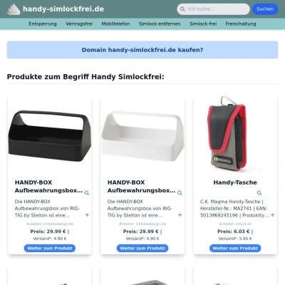 Screenshot handy-simlockfrei.de