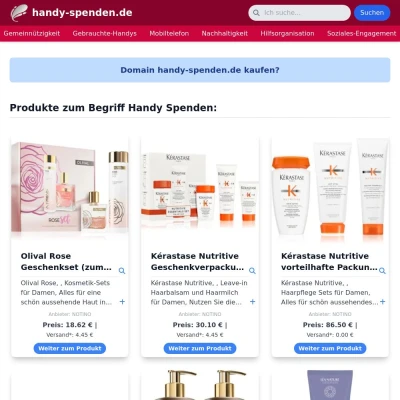 Screenshot handy-spenden.de