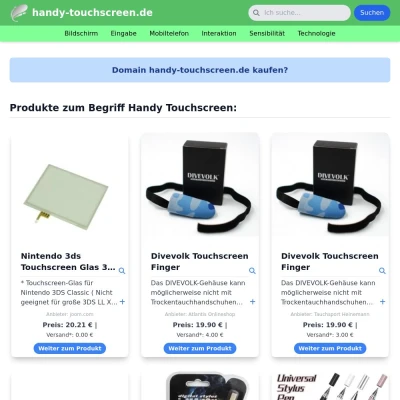 Screenshot handy-touchscreen.de