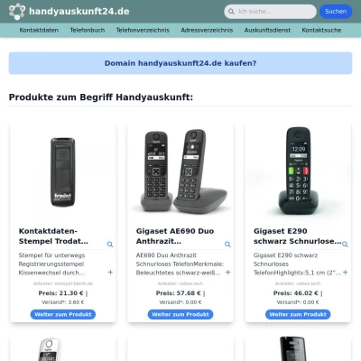 Screenshot handyauskunft24.de