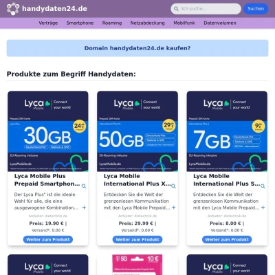 Screenshot handydaten24.de