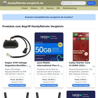 Screenshot handyflatrate-vergleich.de