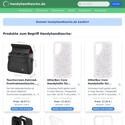 Screenshot handyhandtasche.de