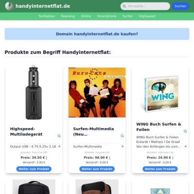 Screenshot handyinternetflat.de