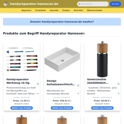 Screenshot handyreparatur-hannover.de