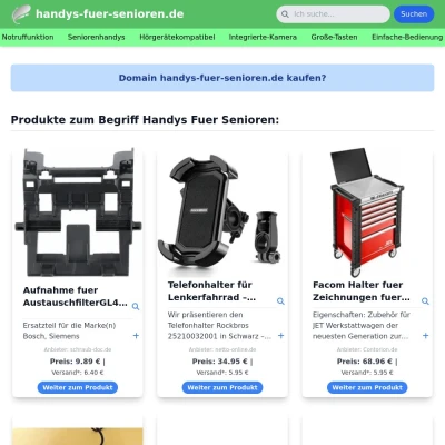 Screenshot handys-fuer-senioren.de