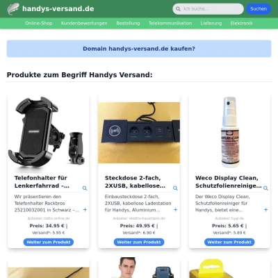 Screenshot handys-versand.de