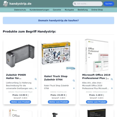 Screenshot handystrip.de
