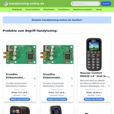 Screenshot handytuning-online.de