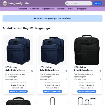 Screenshot hangandgo.de