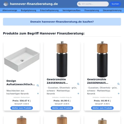 Screenshot hannover-finanzberatung.de