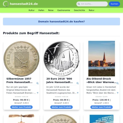 Screenshot hansestadt24.de