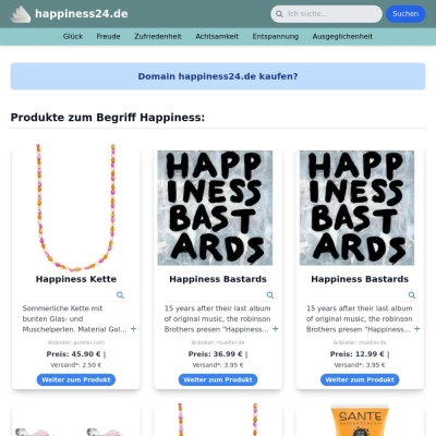 Screenshot happiness24.de